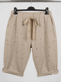 Pantaloncino curvy bermuda taglie comode con Strass - Prima Fila Moda Curvy