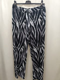 Pantalone fantasia Black White - Prima Fila Moda Curvy