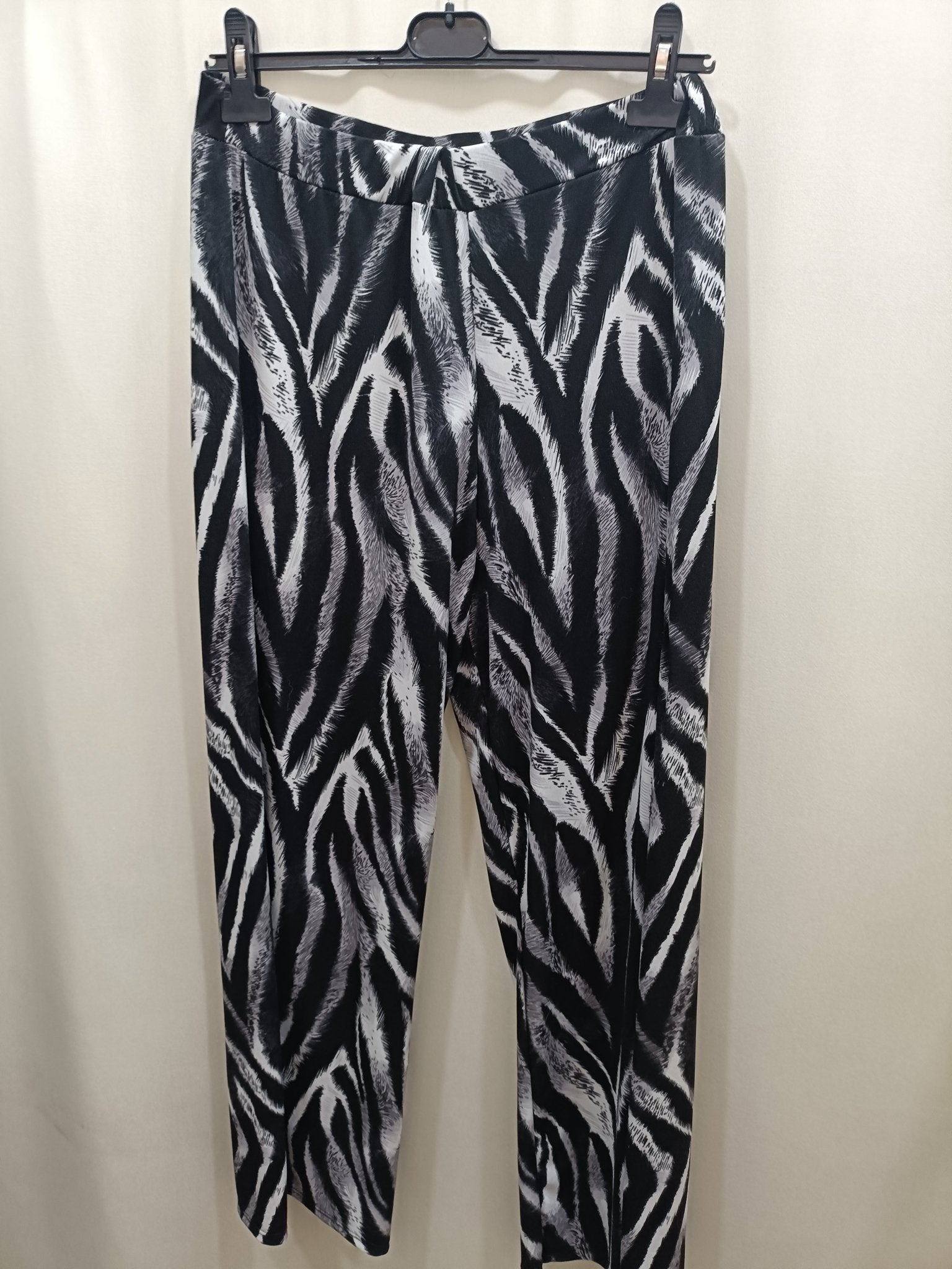 Pantalone fantasia Black White - Prima Fila Moda Curvy