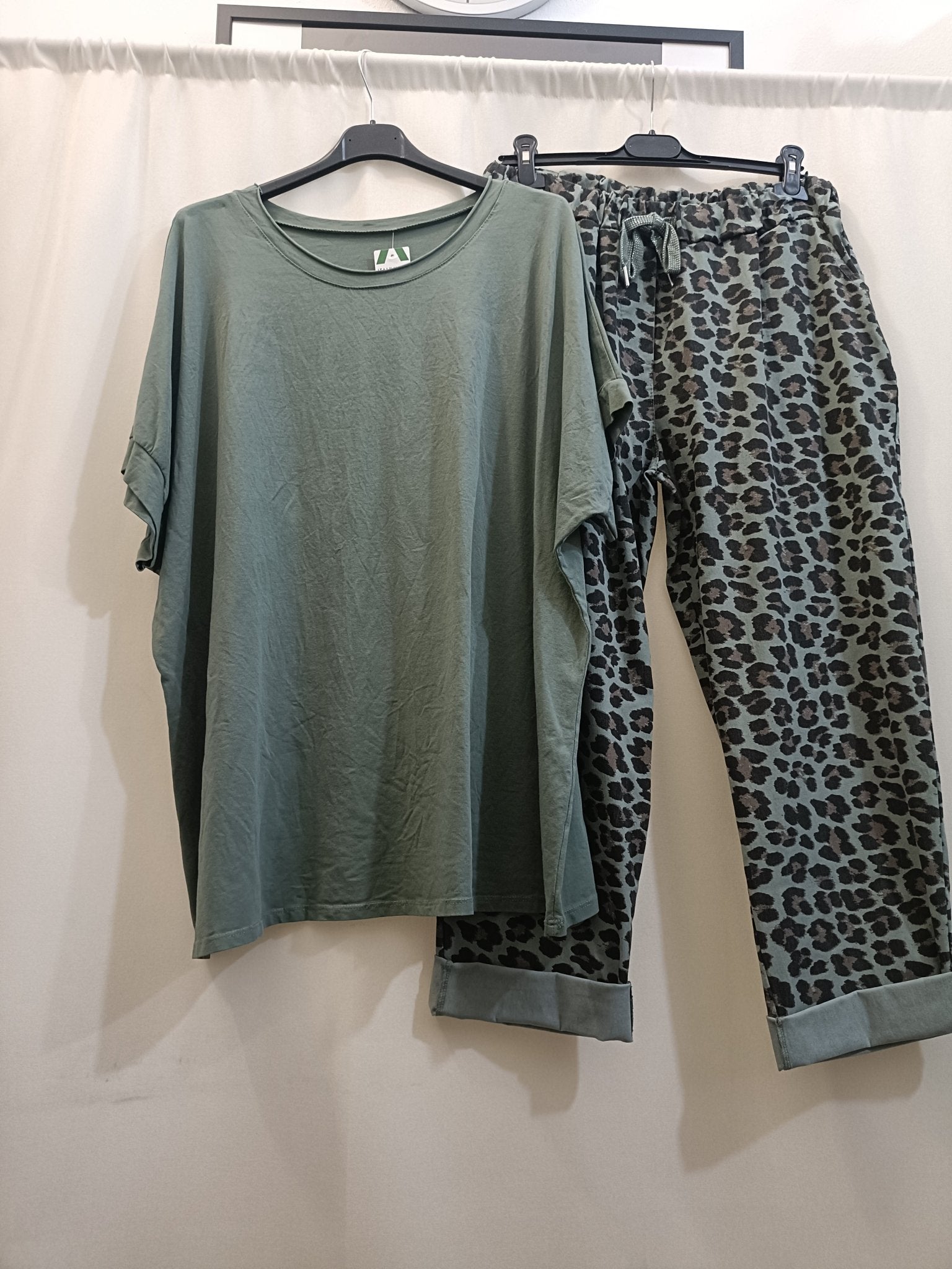 Pantalone Jeansetto fantasia taglie comode in viscosa - Prima Fila Moda Curvy