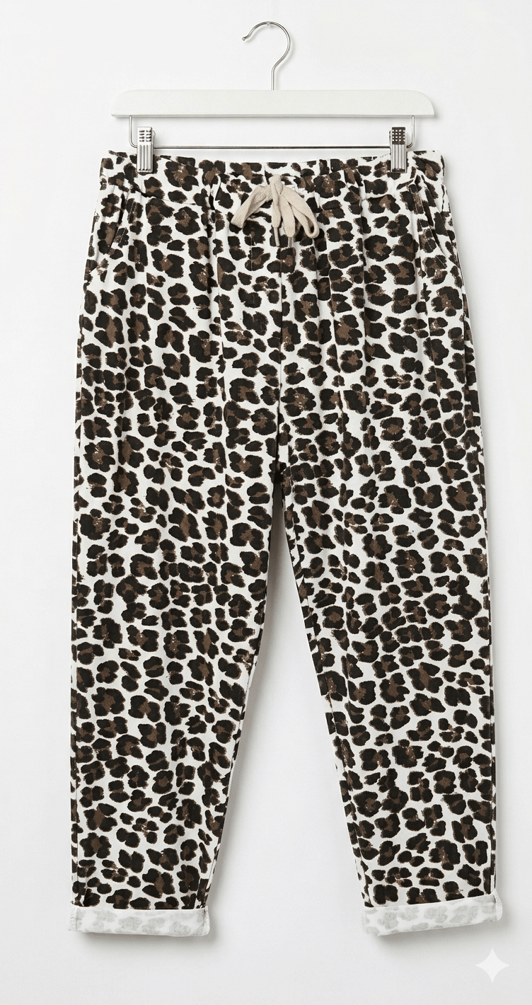 Pantalone magico fantasia animalier magic pants - Prima Fila Moda Curvy