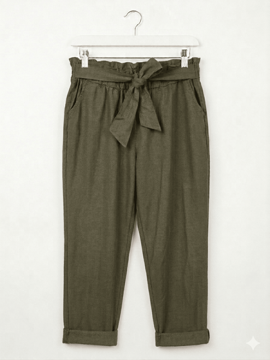 Pantalone magico fascia a fiocco magic pants - Prima Fila Moda Curvy