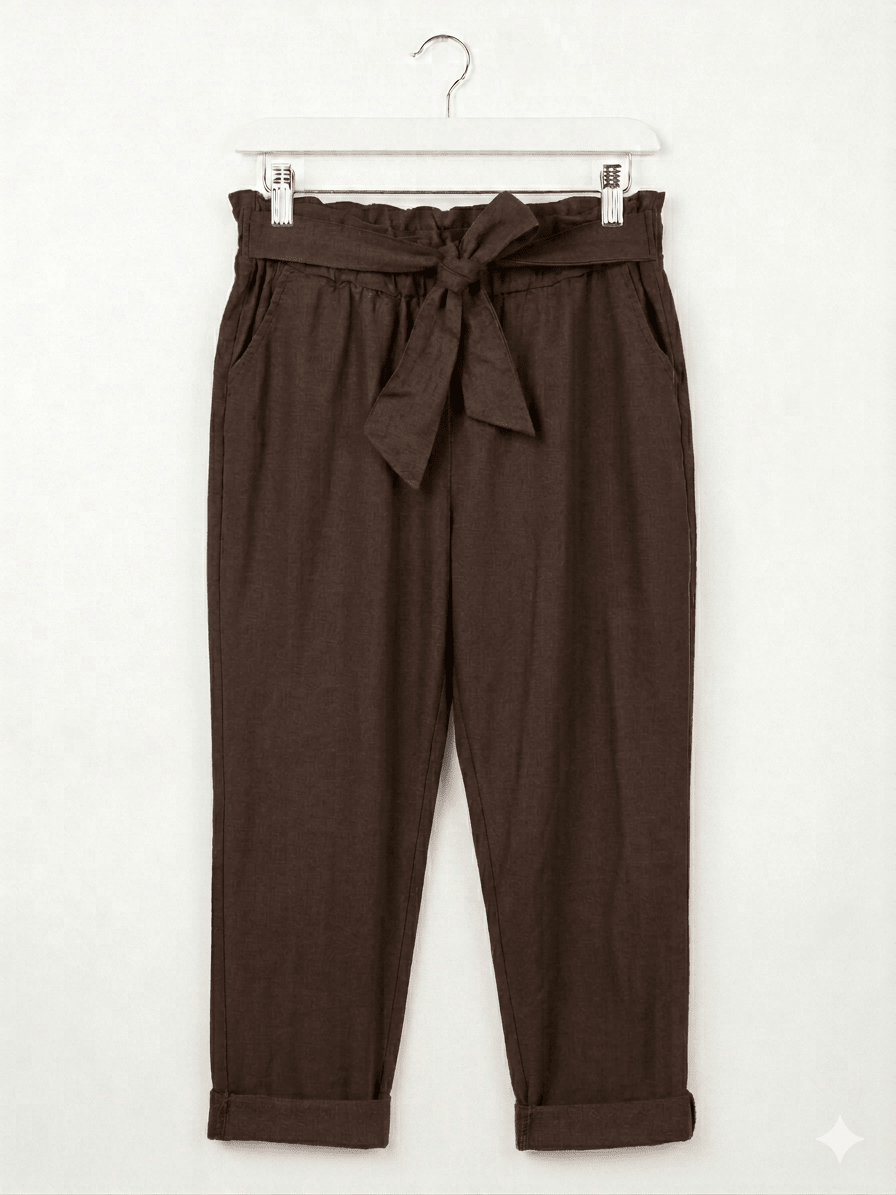 Pantalone magico fascia a fiocco magic pants - Prima Fila Moda Curvy