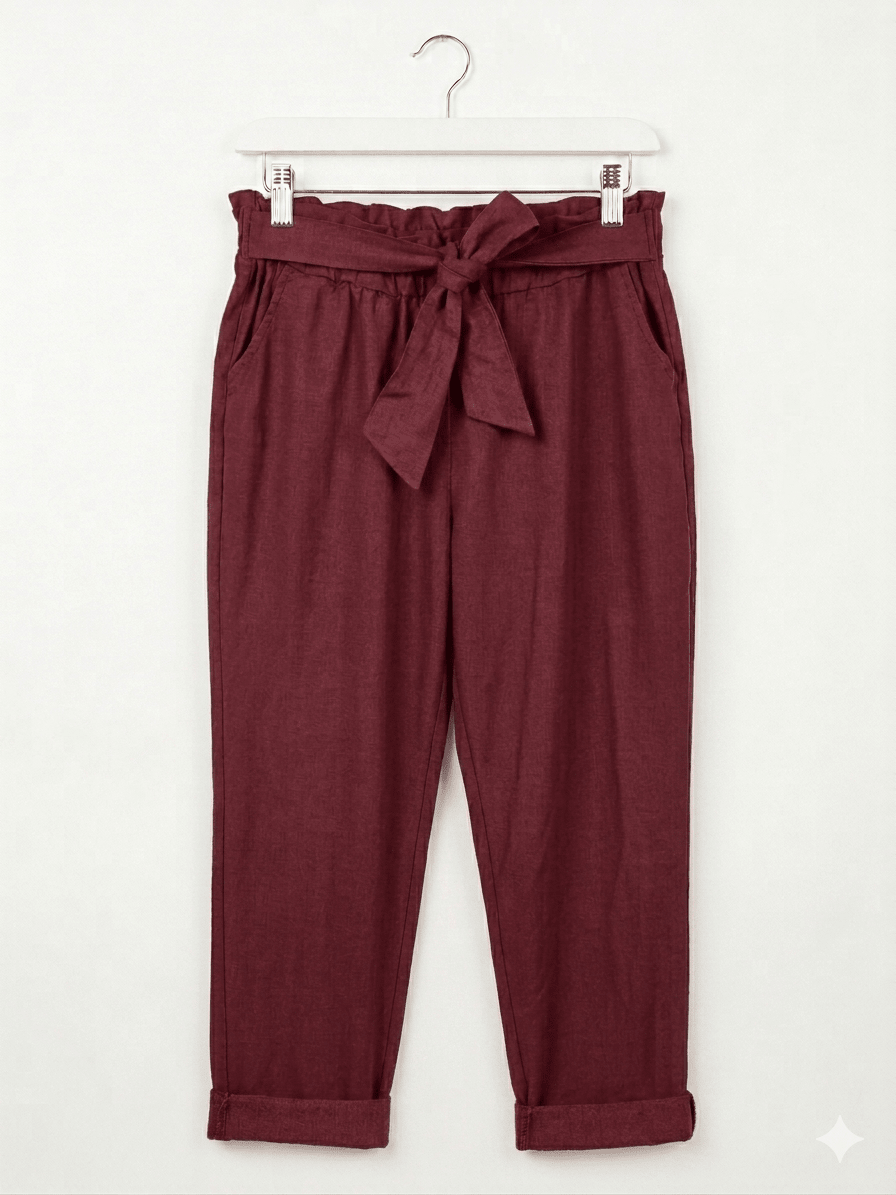 Pantalone magico fascia a fiocco magic pants - Prima Fila Moda Curvy