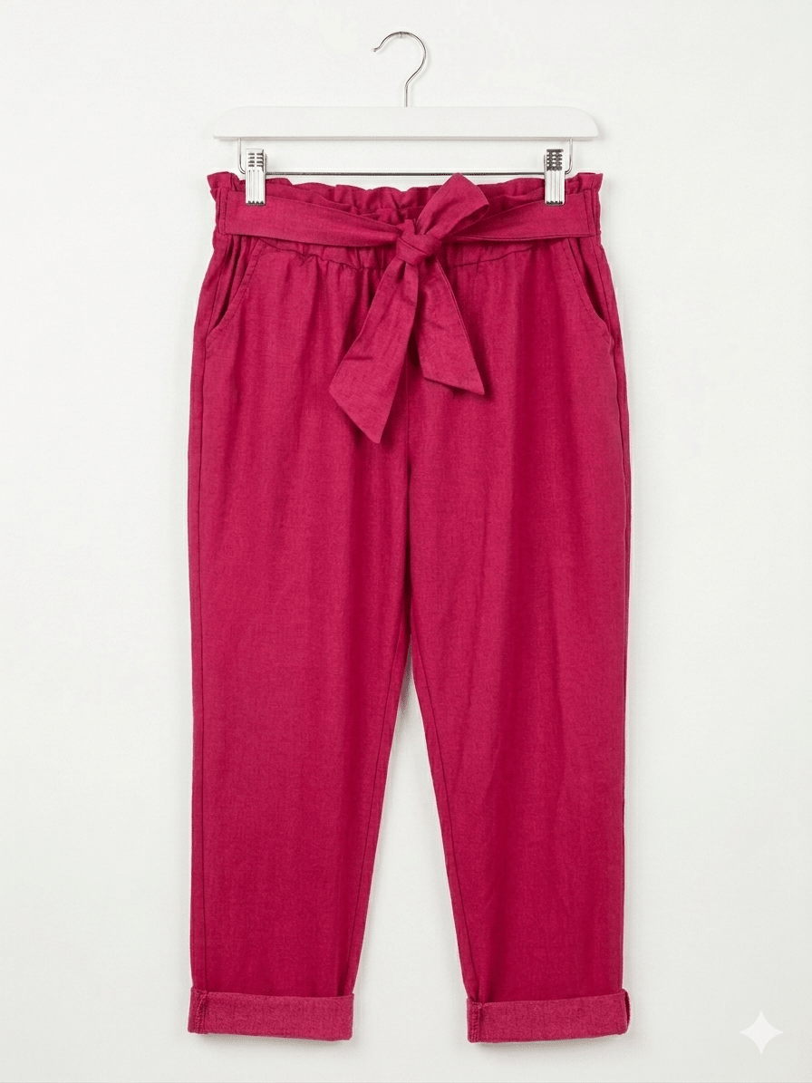 Pantalone magico fascia a fiocco magic pants - Prima Fila Moda Curvy