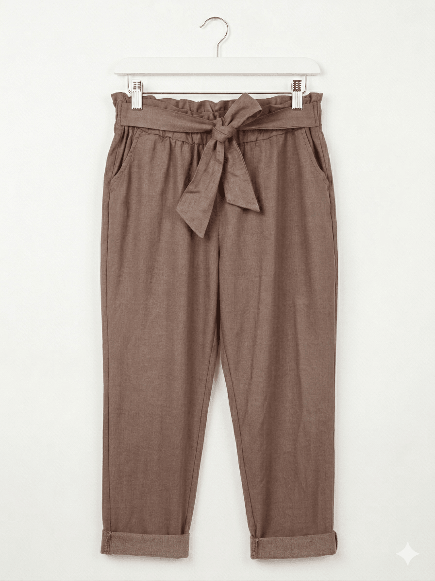 Pantalone magico fascia a fiocco magic pants - Prima Fila Moda Curvy