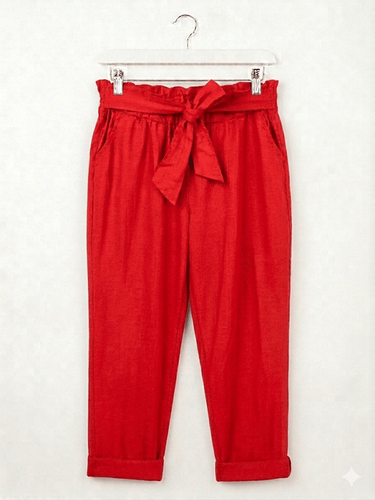 Pantalone magico fascia a fiocco magic pants - Prima Fila Moda Curvy