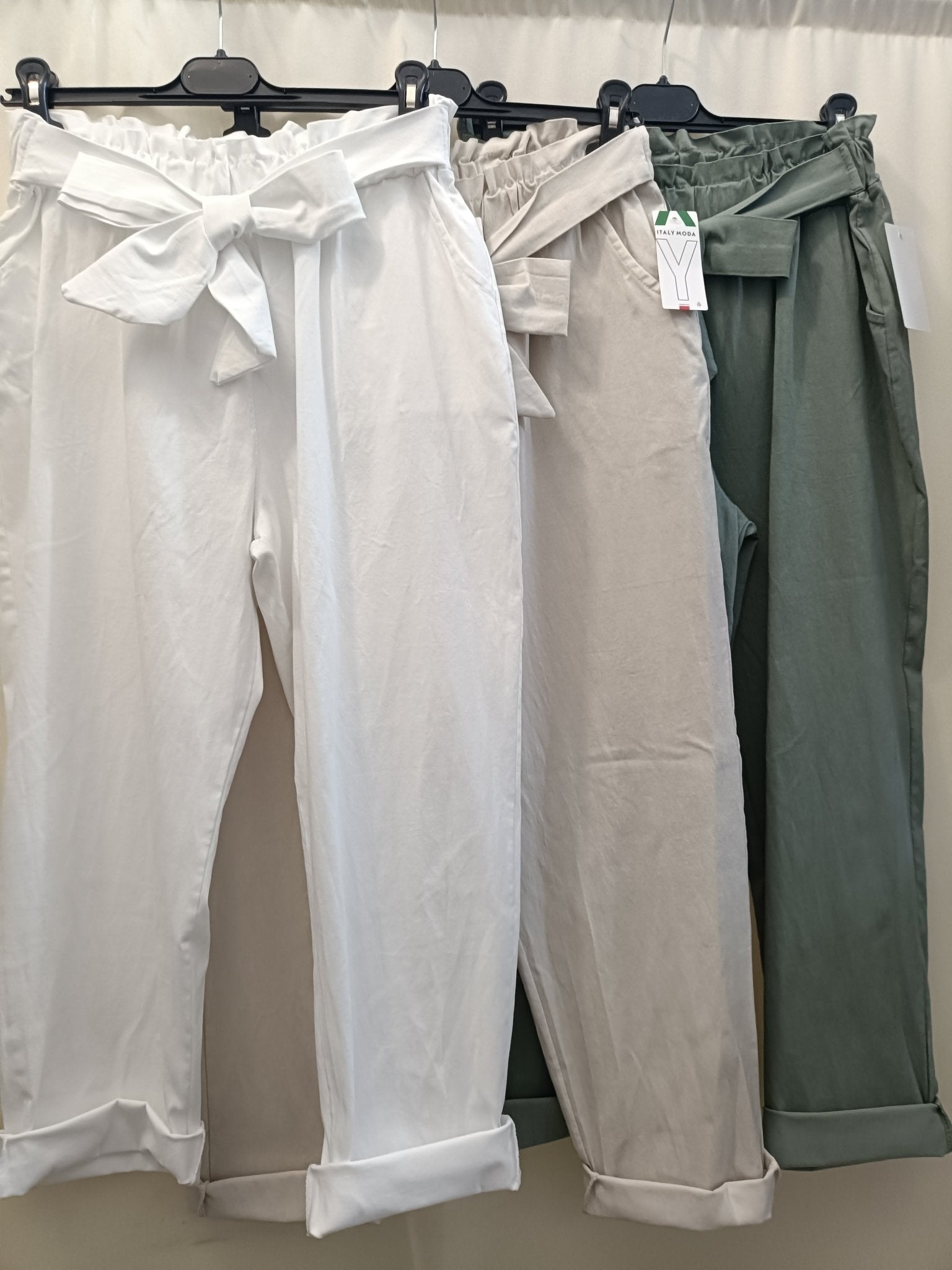Pantalone magico fascia a fiocco magic pants XL 5XL Prima Fila Moda - Prima Fila Moda Curvy