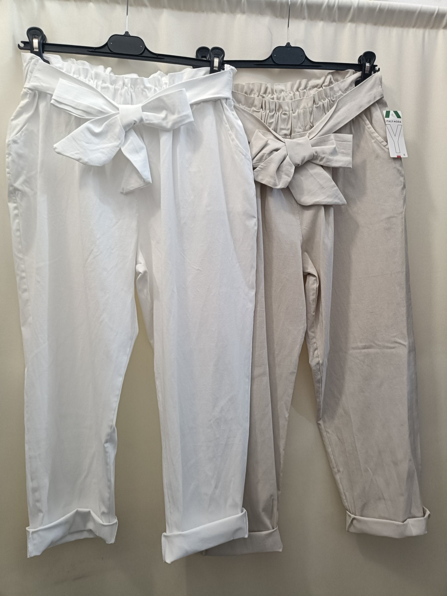 Pantalone magico fascia a fiocco magic pants XL 5XL Prima Fila Moda - Prima Fila Moda Curvy
