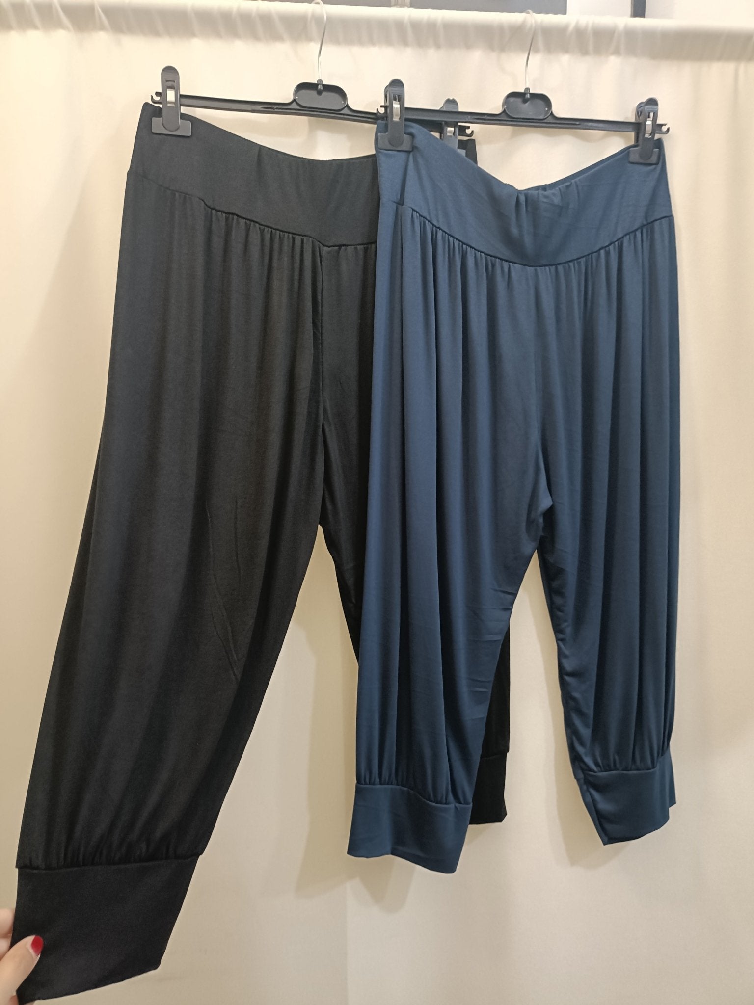 Pantalone modello ciclista cavallo basso taglie comode L 5XL - Prima Fila Moda Curvy