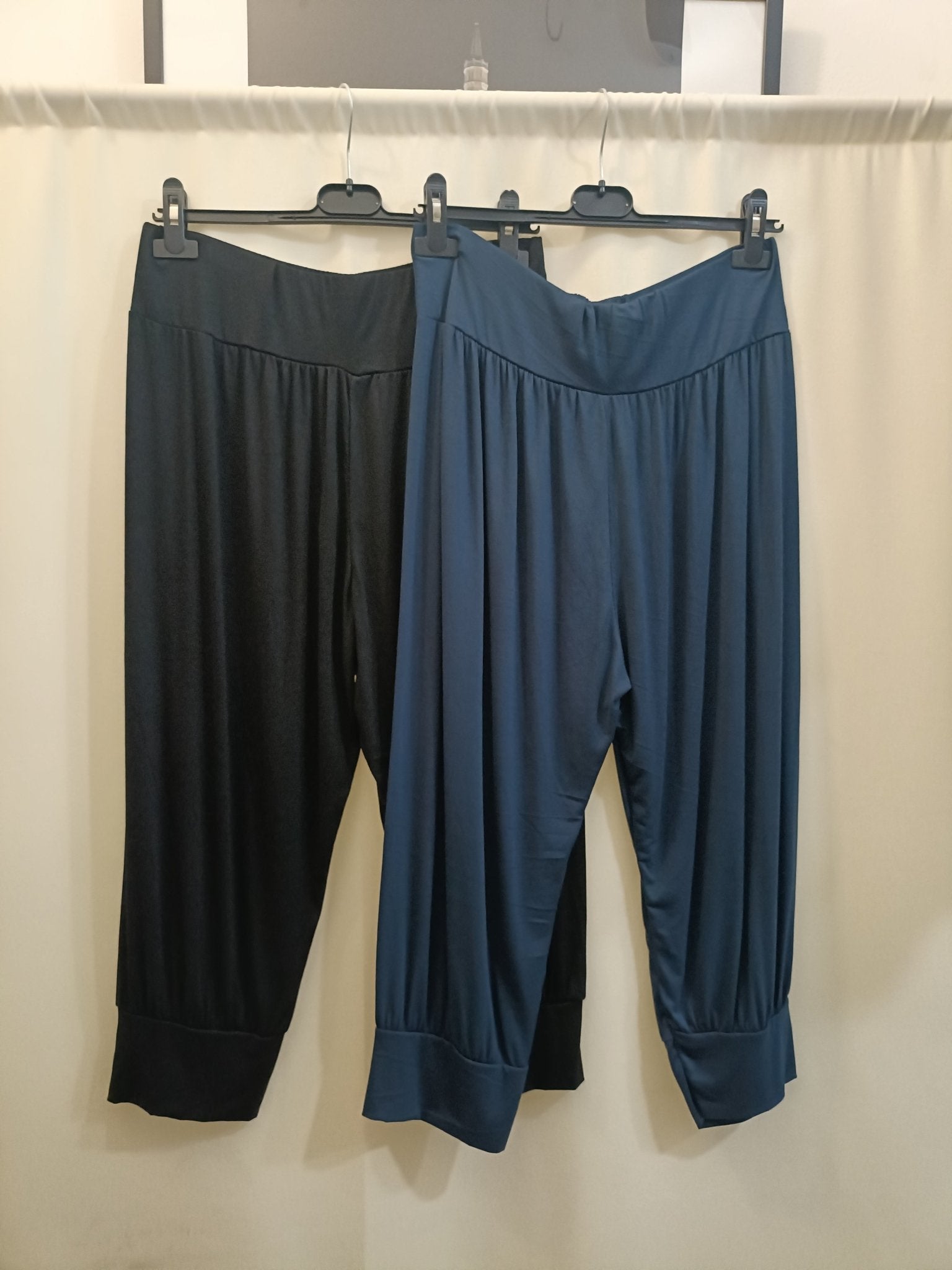 Pantalone modello ciclista cavallo basso taglie comode L 5XL - Prima Fila Moda Curvy
