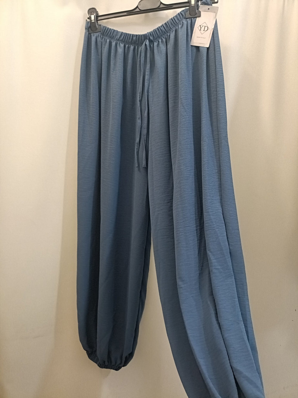 Pantaloni Balloon alla turca con laccetto MAGICI polsino taglie comode XL 5XL - modello harem
