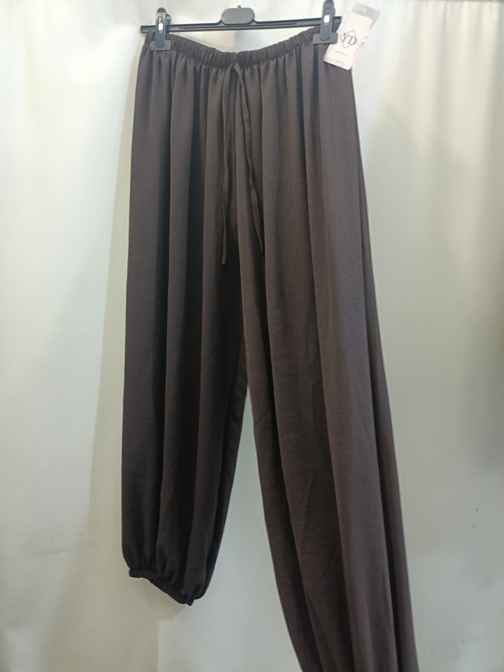 Pantaloni Balloon alla turca con laccetto MAGICI polsino taglie comode XL 5XL - modello harem