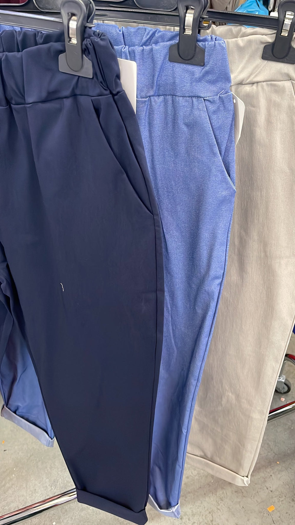 Pantaloni Jeansetto Classic donna curvy in viscosa, vestibilità ampia, vita alta e comfort garantito XL 4XL