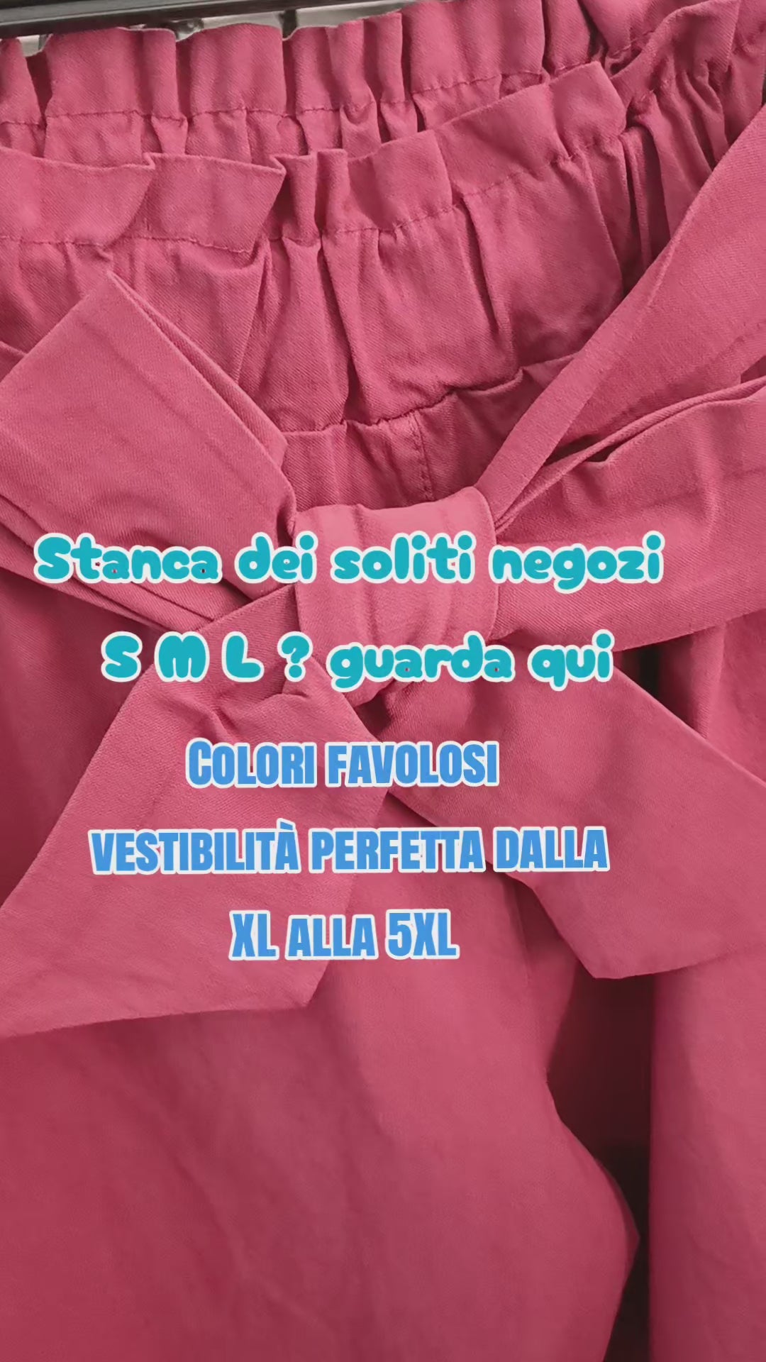 Pantalone magico fascia a fiocco magic pants XL 5XL Prima Fila Moda