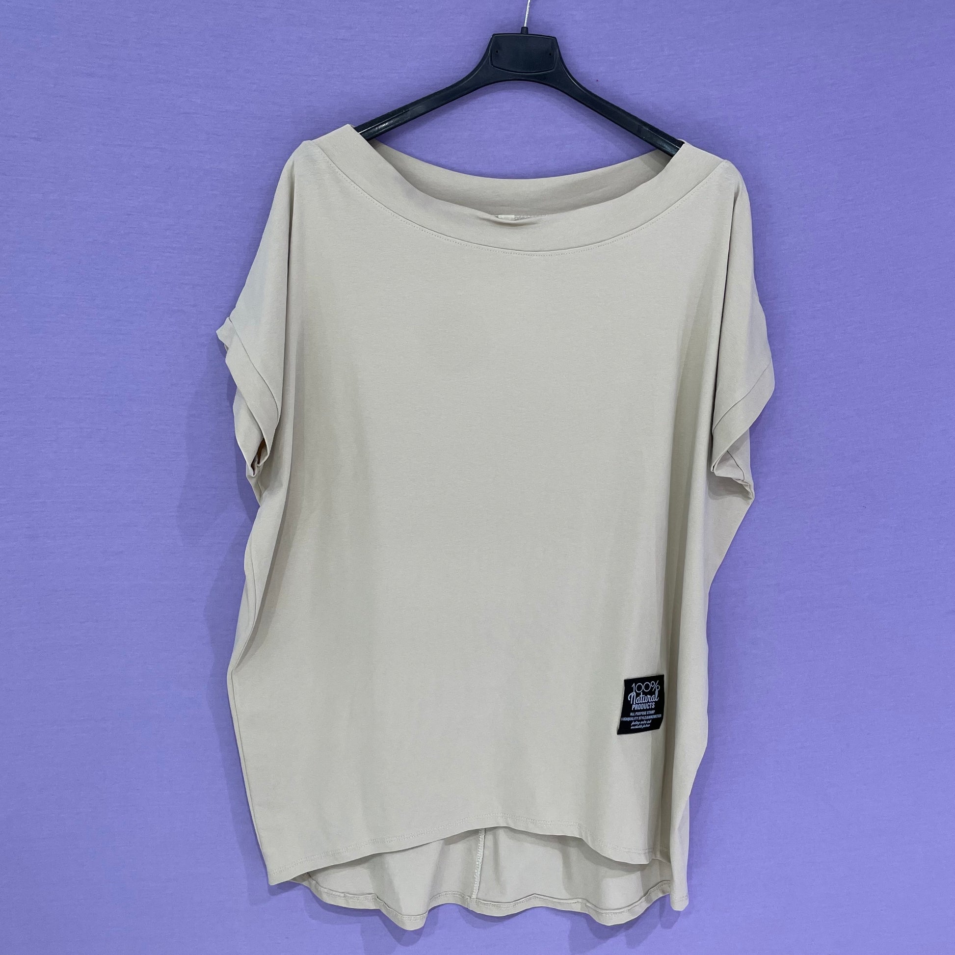Maxi maglia cotone scollo tondo