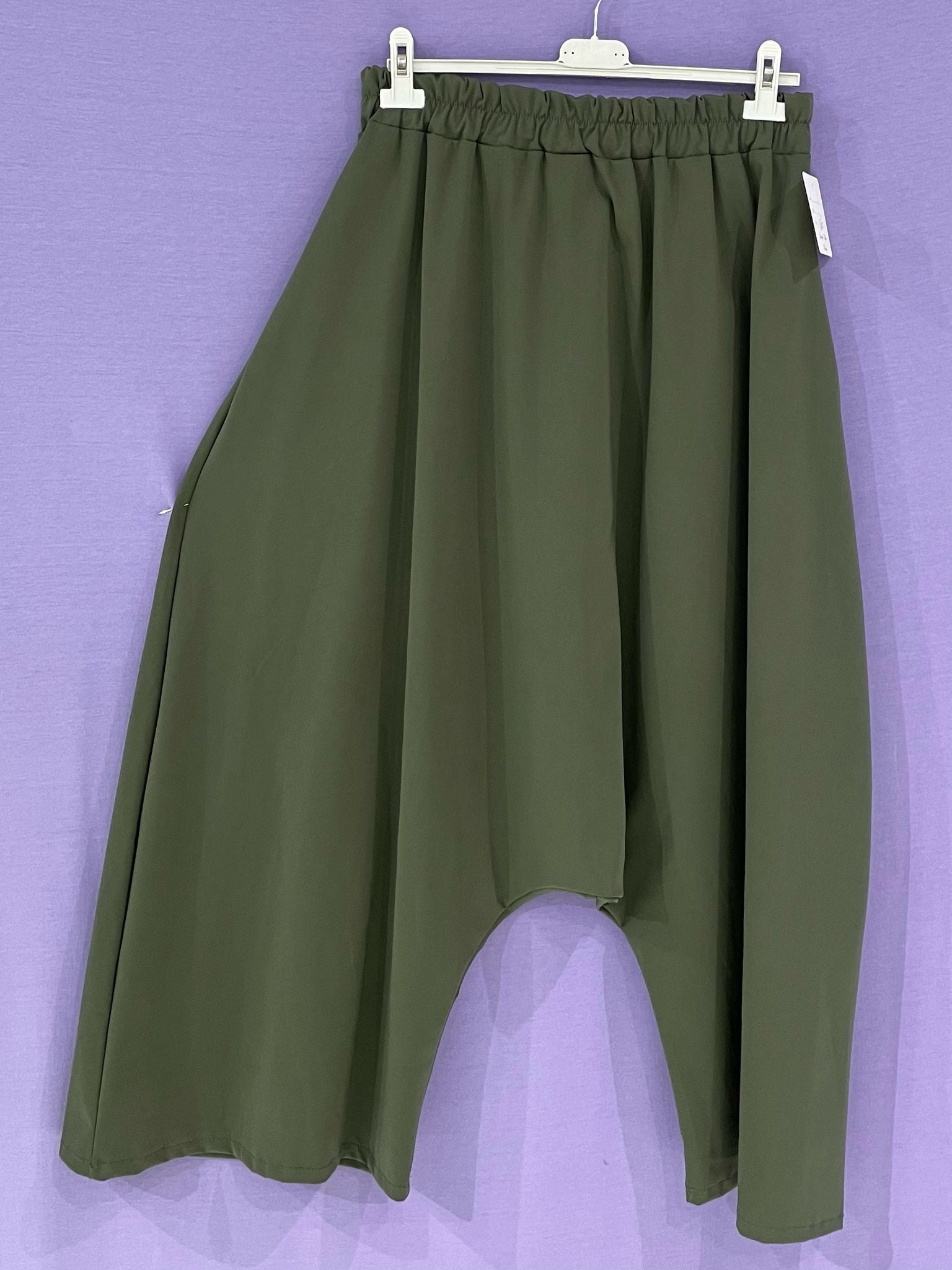 Pantalone in cotone cavallo basso curvy