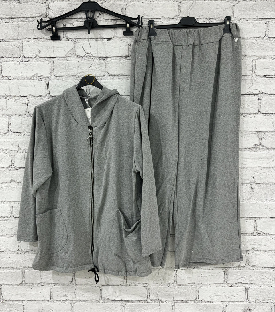 Completo felpato lurex curvy