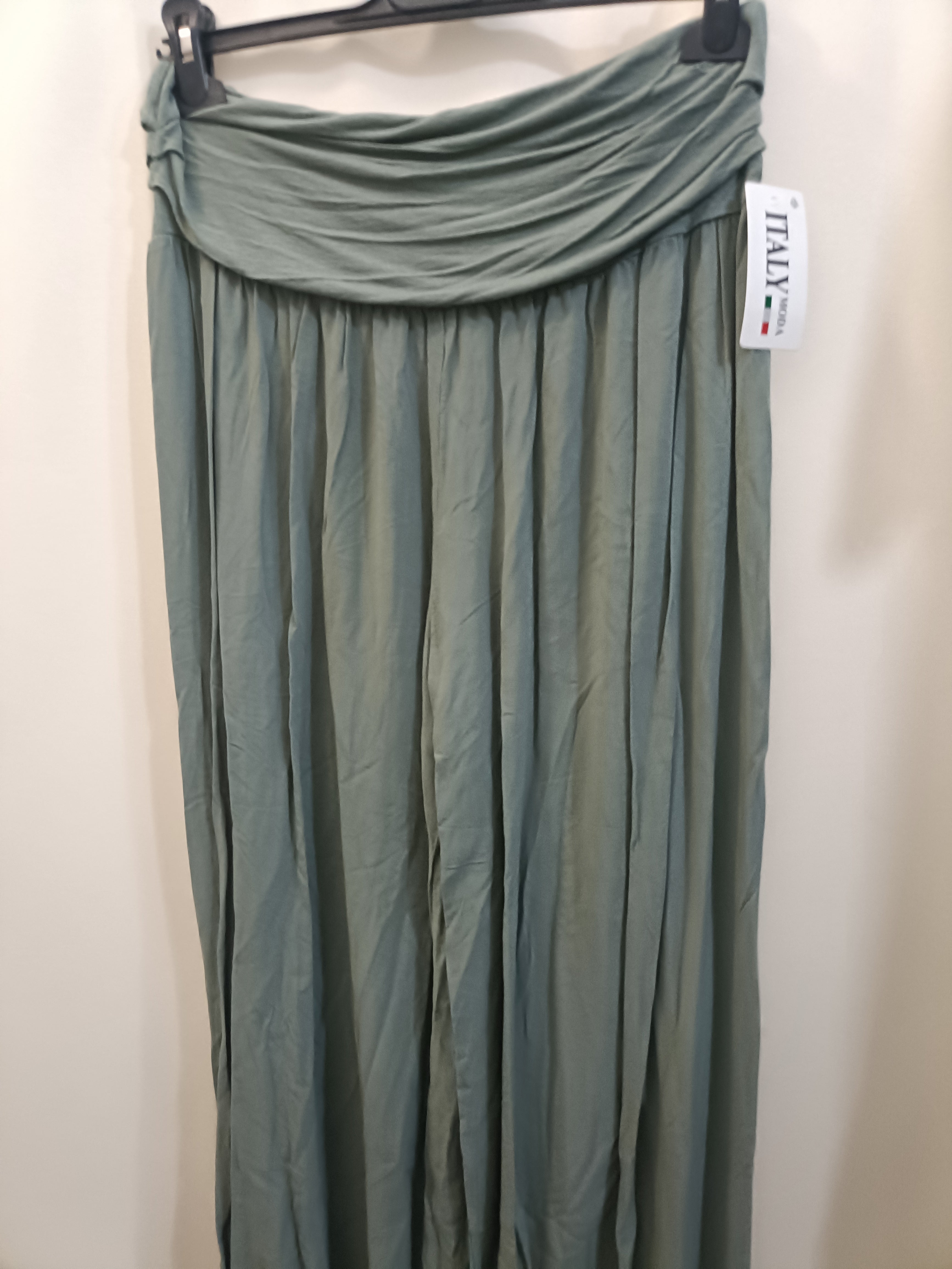 Pantalone harem fresco in viscosa - taglie comode con polsino