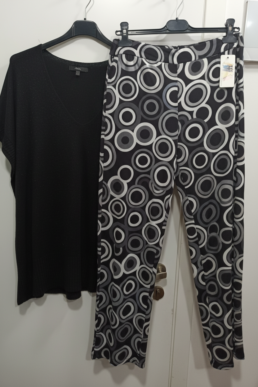 Coordinato curvy completo tunica - taglie comode