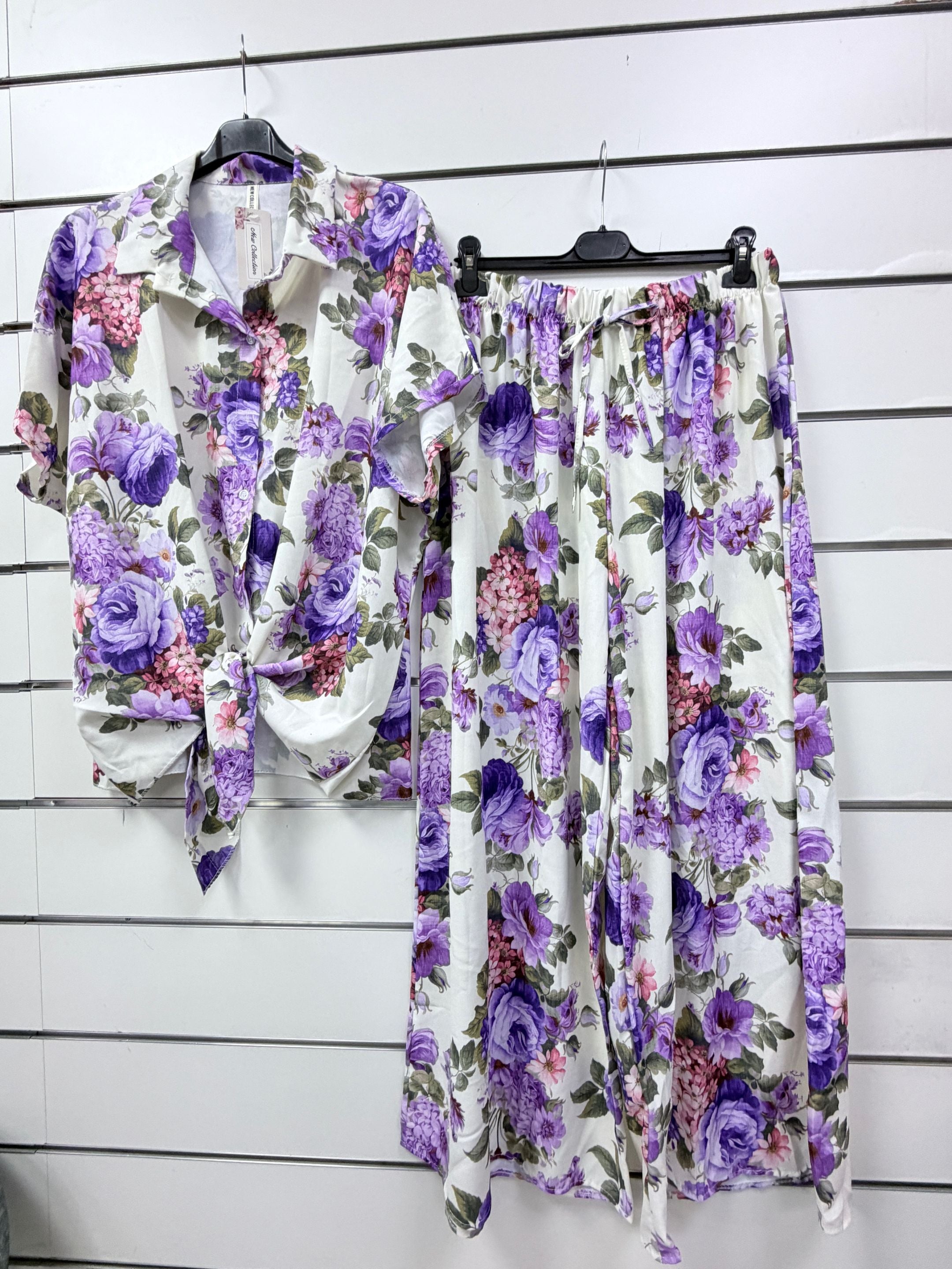 Completo Coordinato Curvy - pantalone e camicia vestibilità XL 5XL