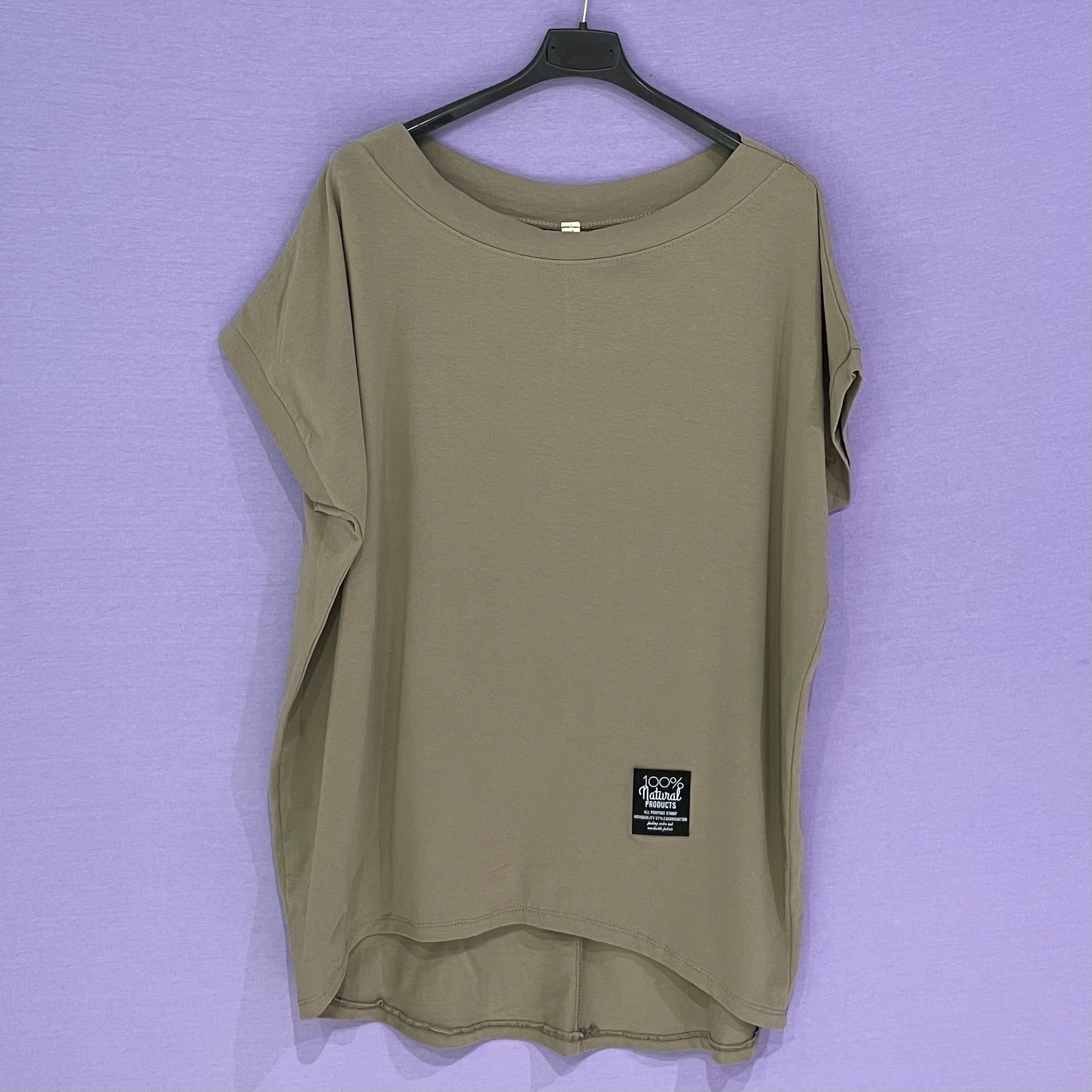 Maxi maglia cotone scollo tondo