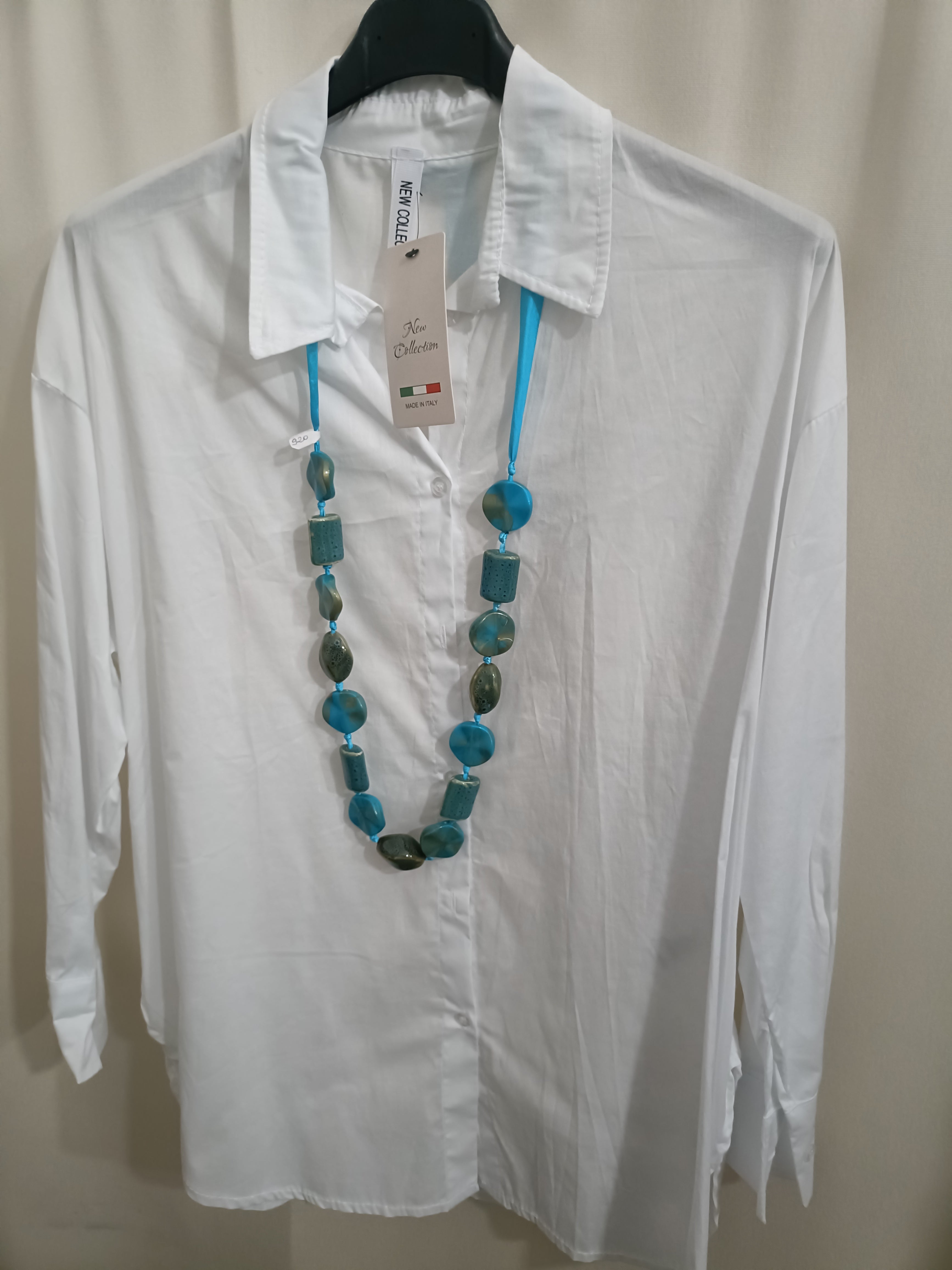 Camicia bianca in cotone taglie comode