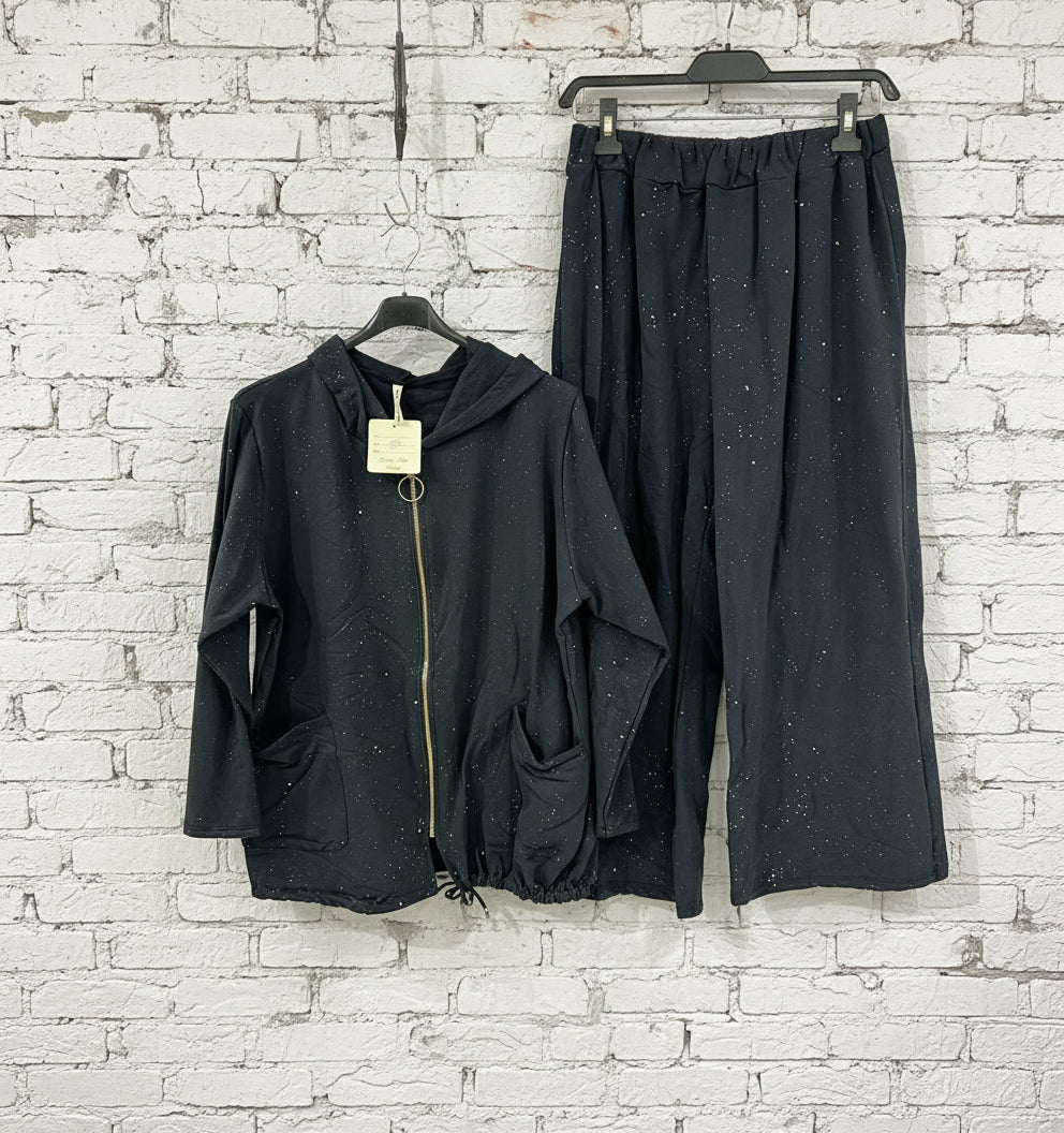 Completo felpato lurex curvy