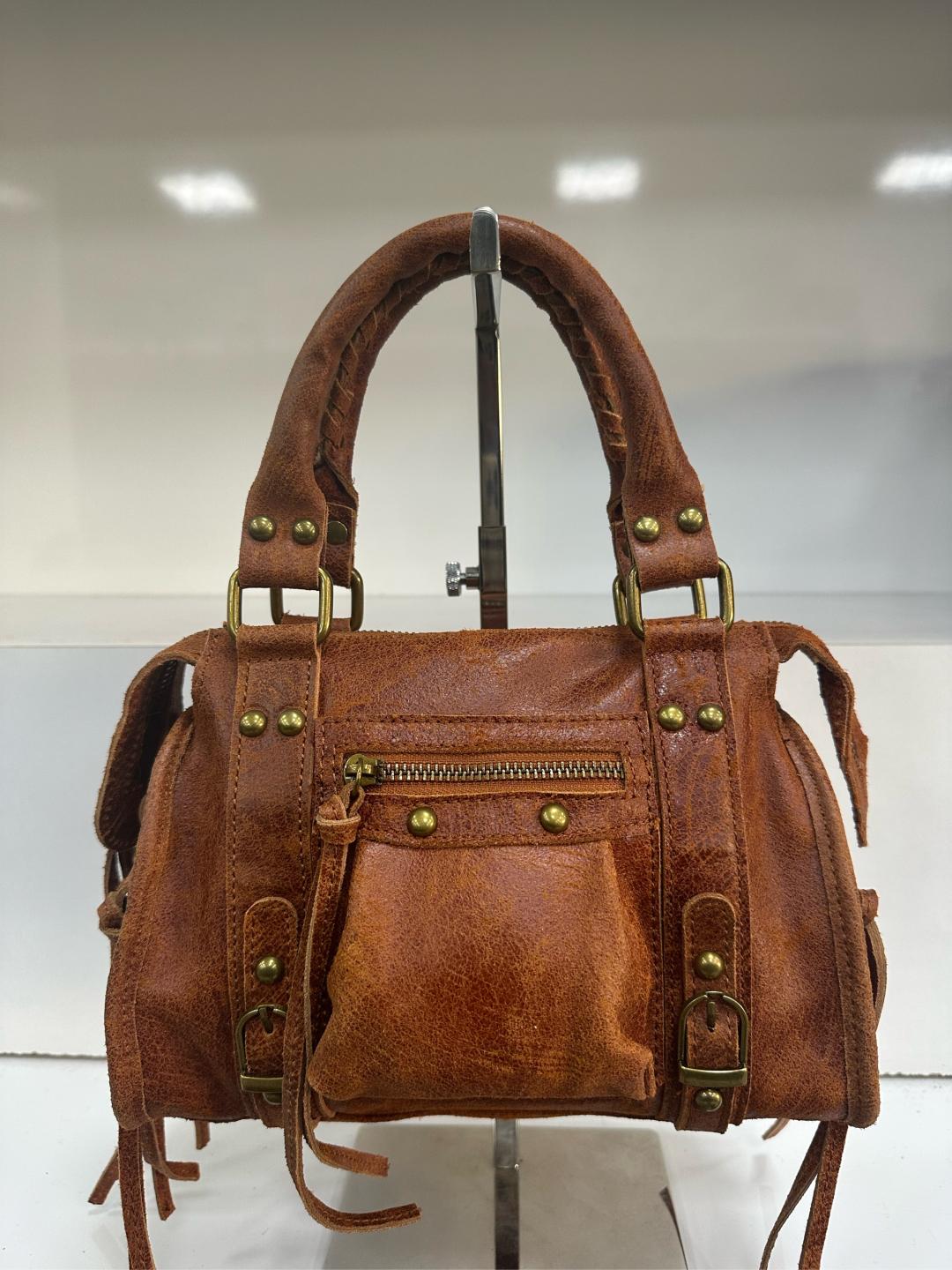 City bag piccola vera pelle