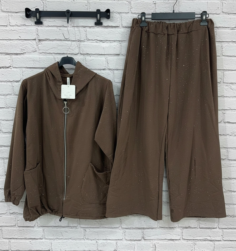 Completo felpato lurex curvy