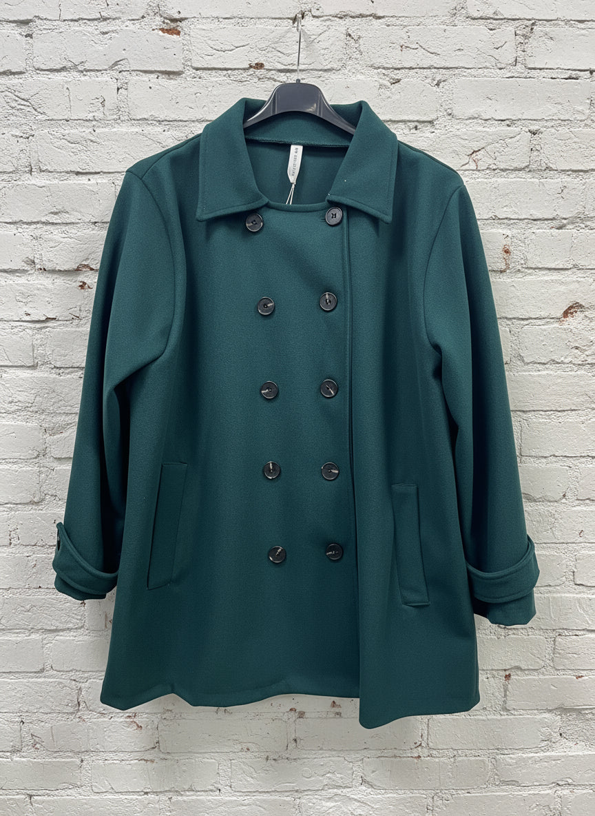 Cappotto doppio petto curvy