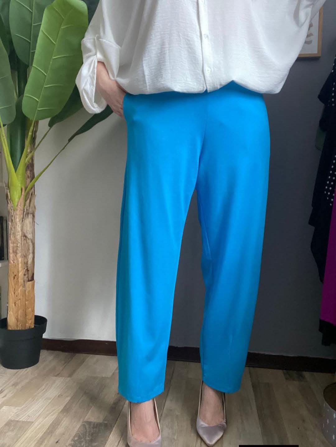 Pantalone Punto Milano con tasche - taglie comode