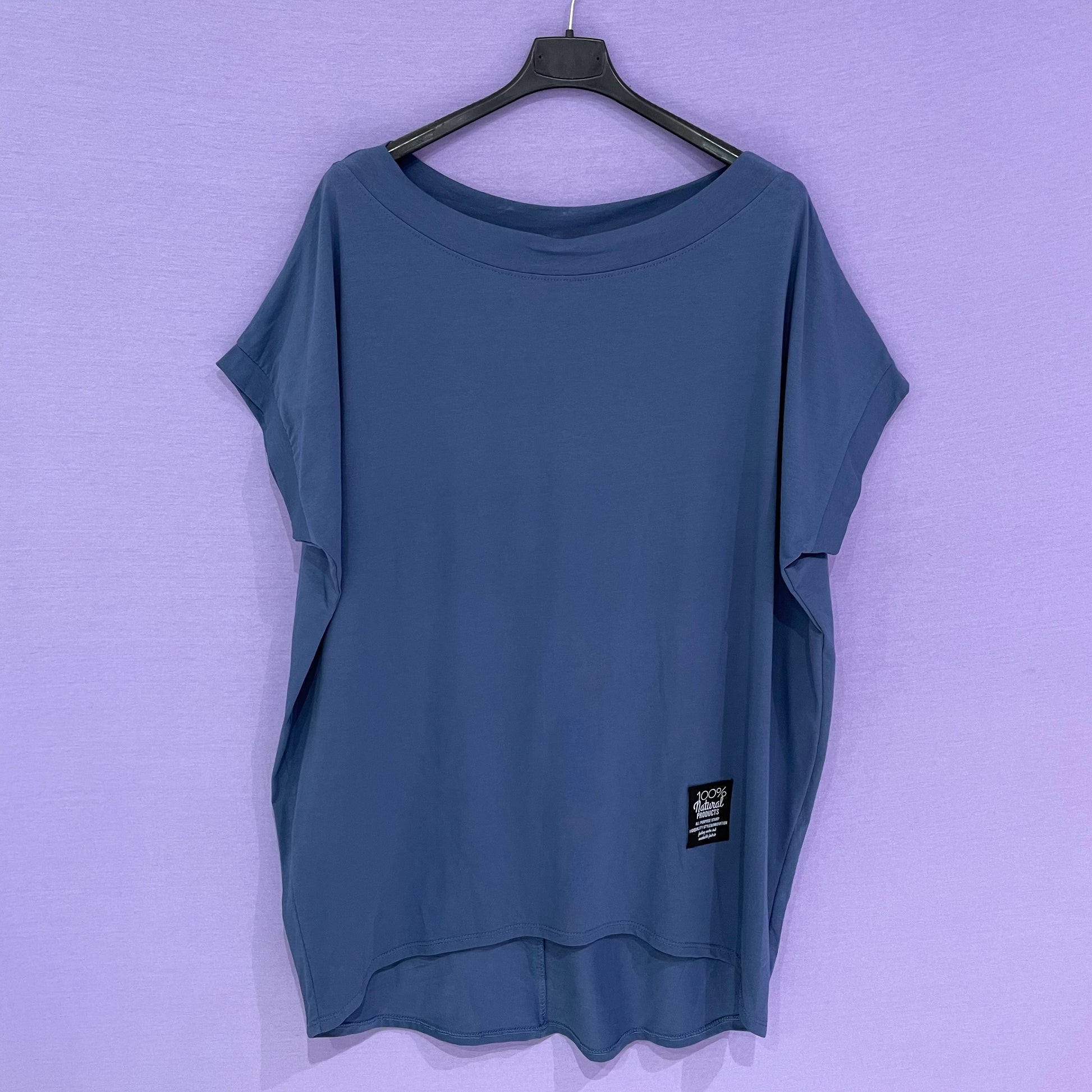 Maxi maglia cotone scollo tondo