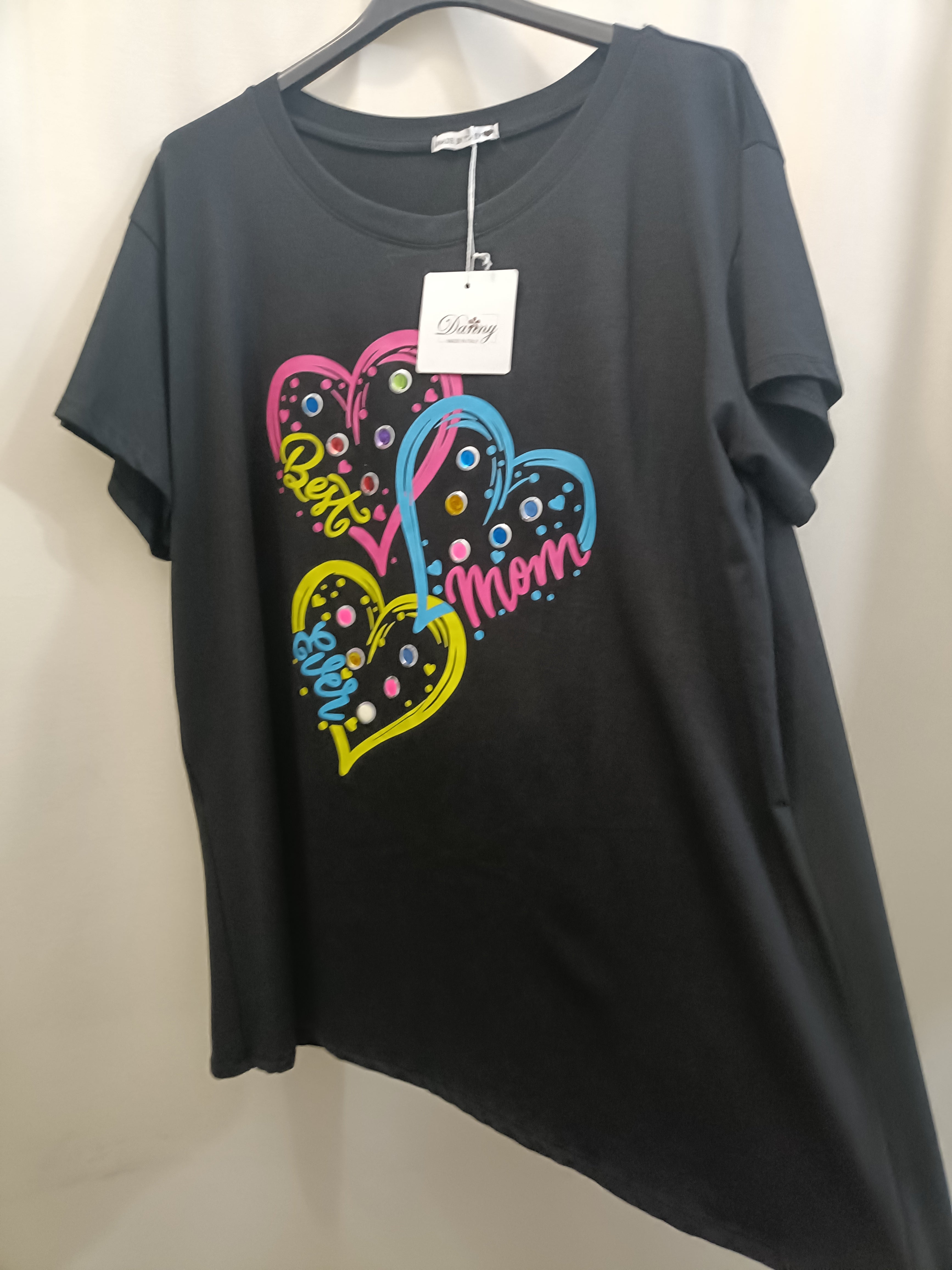 T-shirt cuori taglie comode cotone