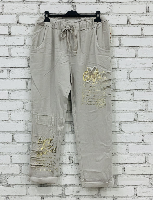 Maxi jeansetto stampe laccio curvy