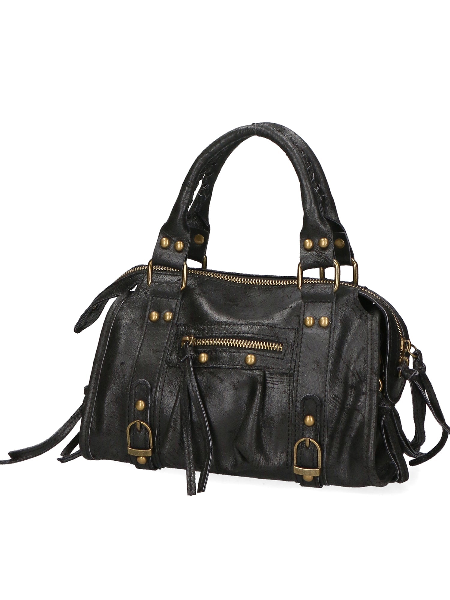 Borsa a spalla City bag vera pelle artigianale italiana