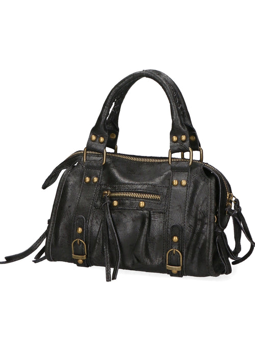 Borsa a spalla City bag vera pelle artigianale italiana