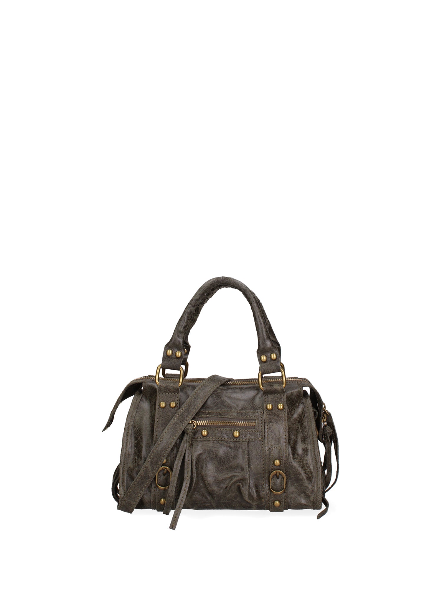 Borsa a spalla City bag vera pelle artigianale italiana