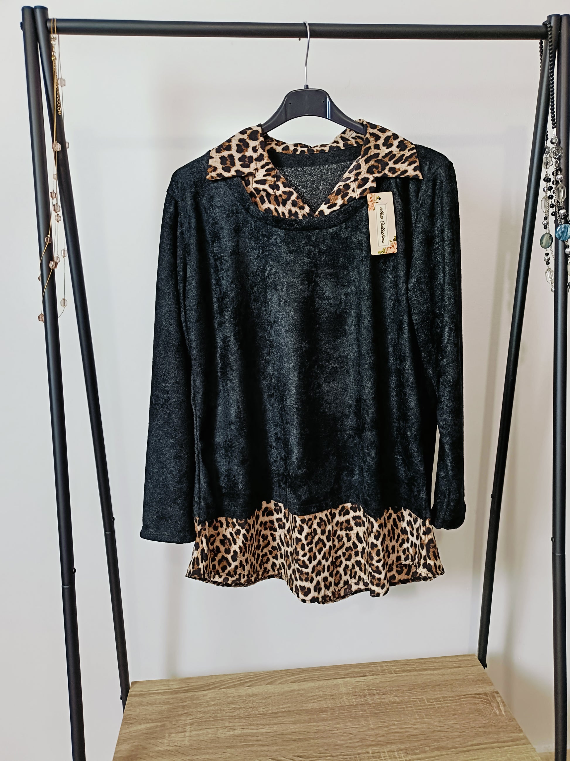 Blusa inserti animalier