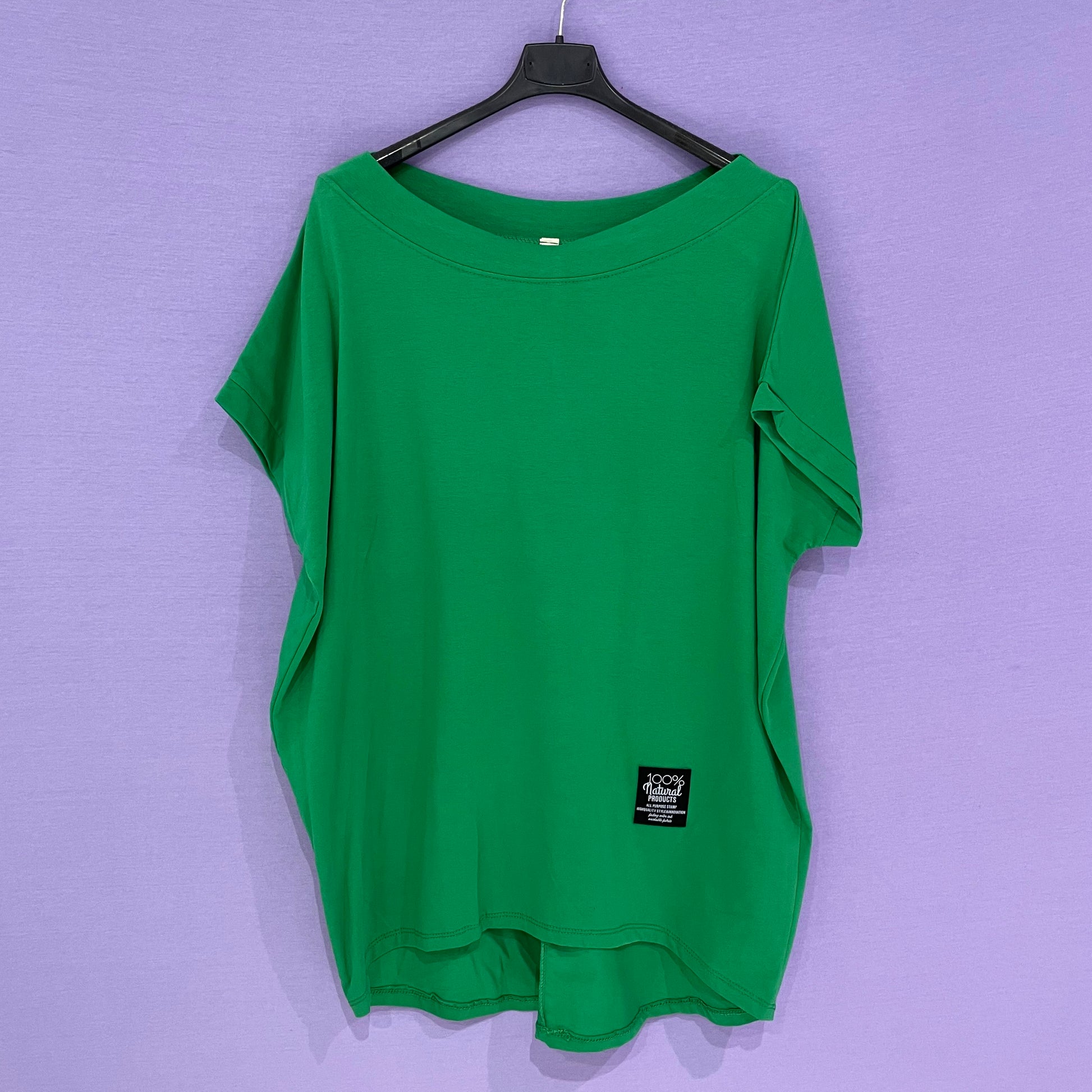 Maxi maglia cotone scollo tondo