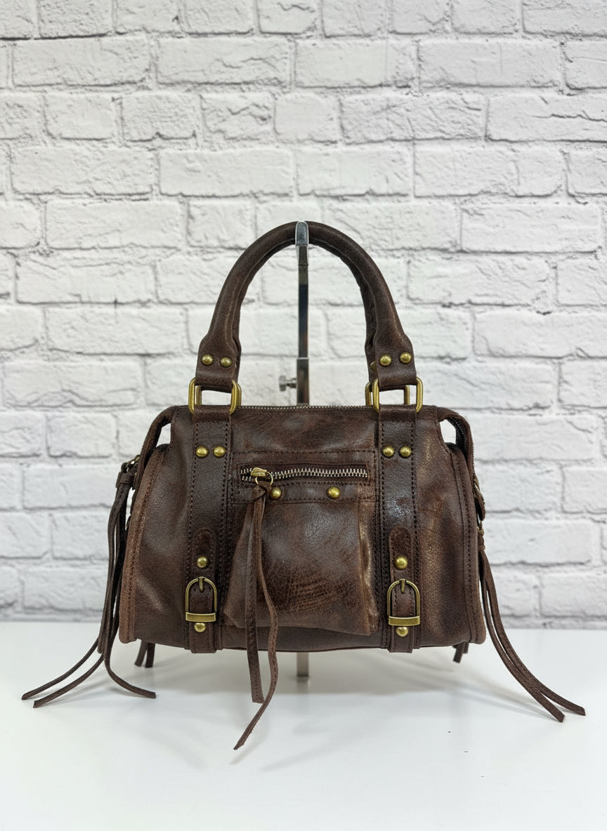 City bag piccola vera pelle