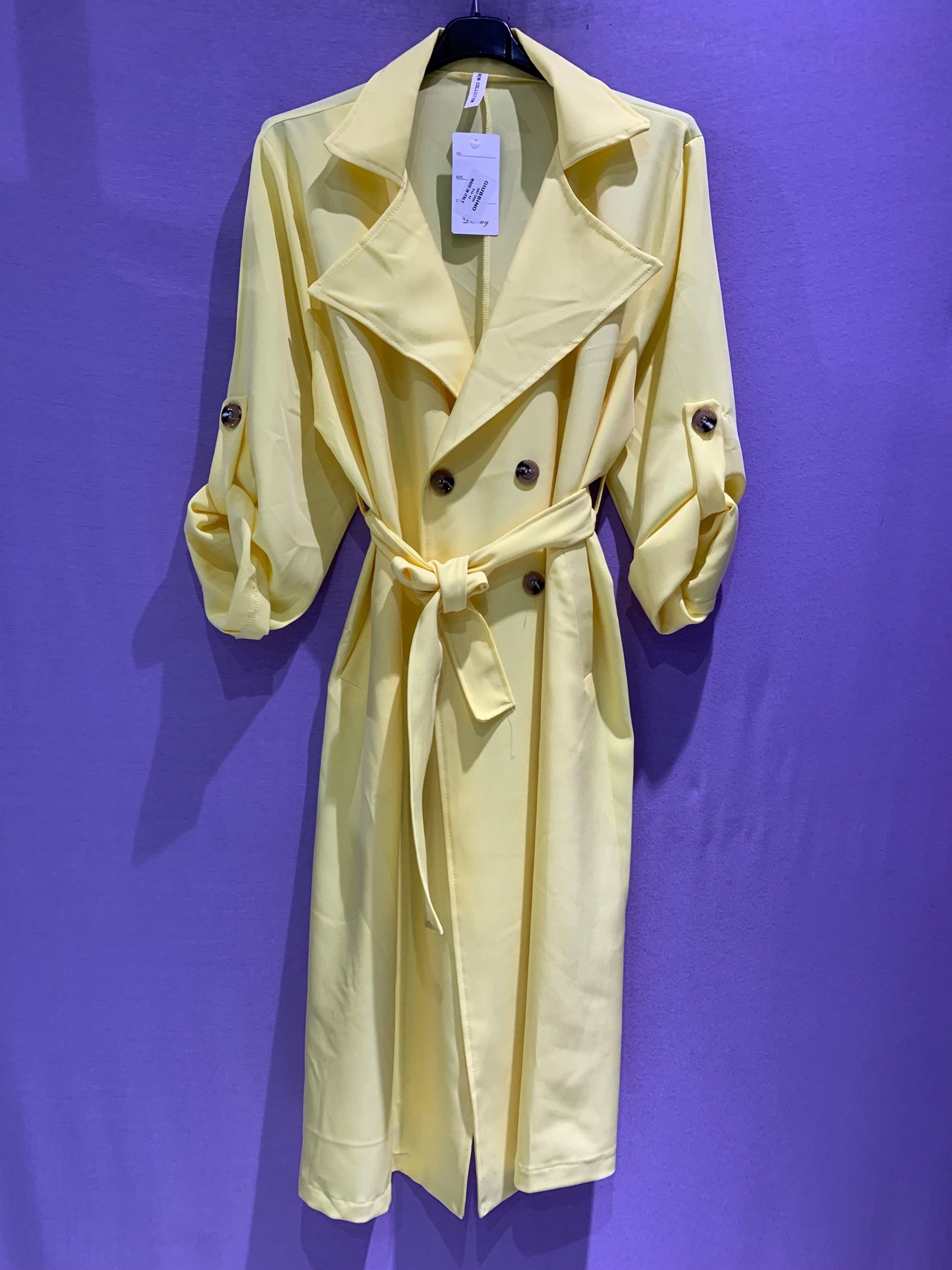 Trench doppio petto curvy