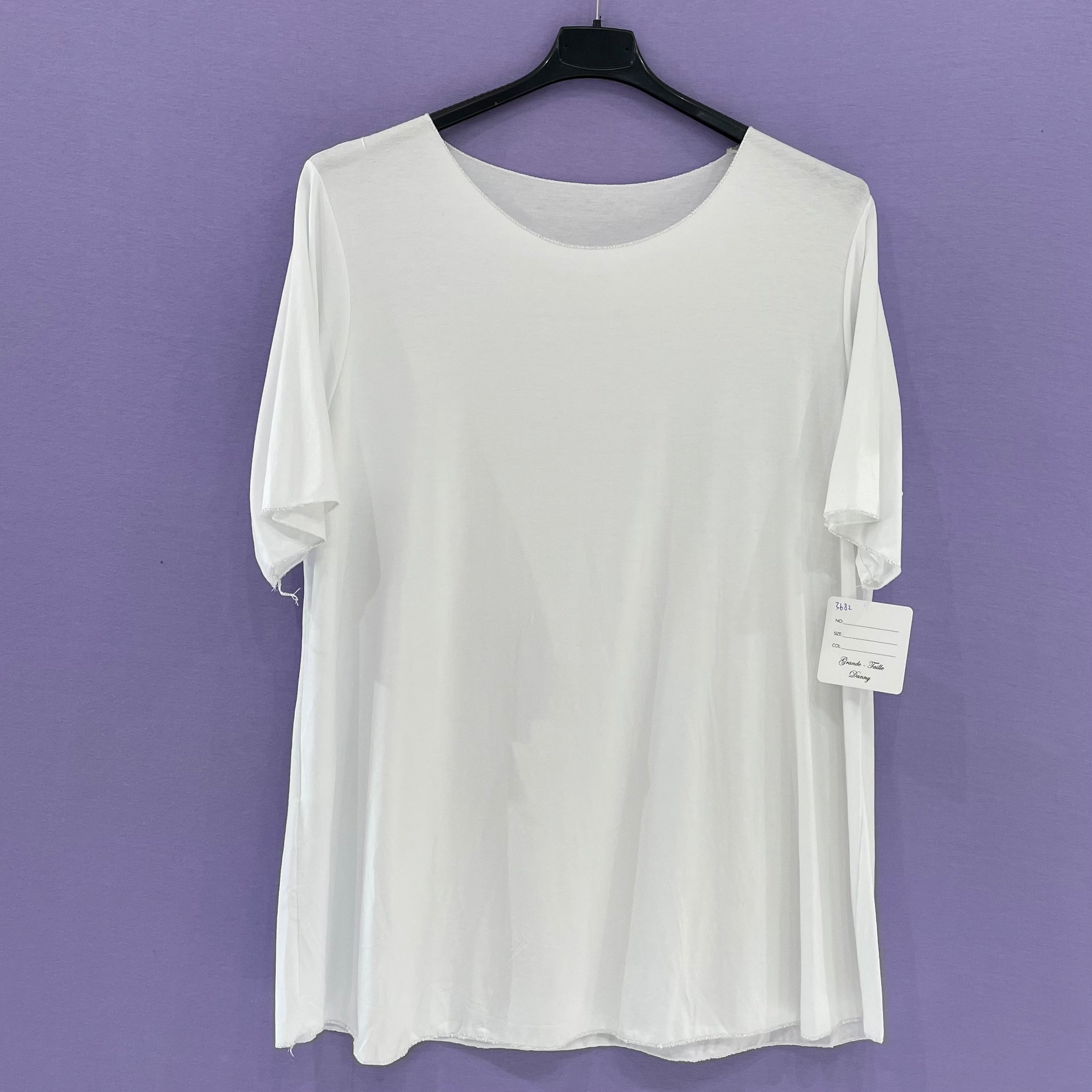 T-shirt Basic bordo lurex - taglie comode