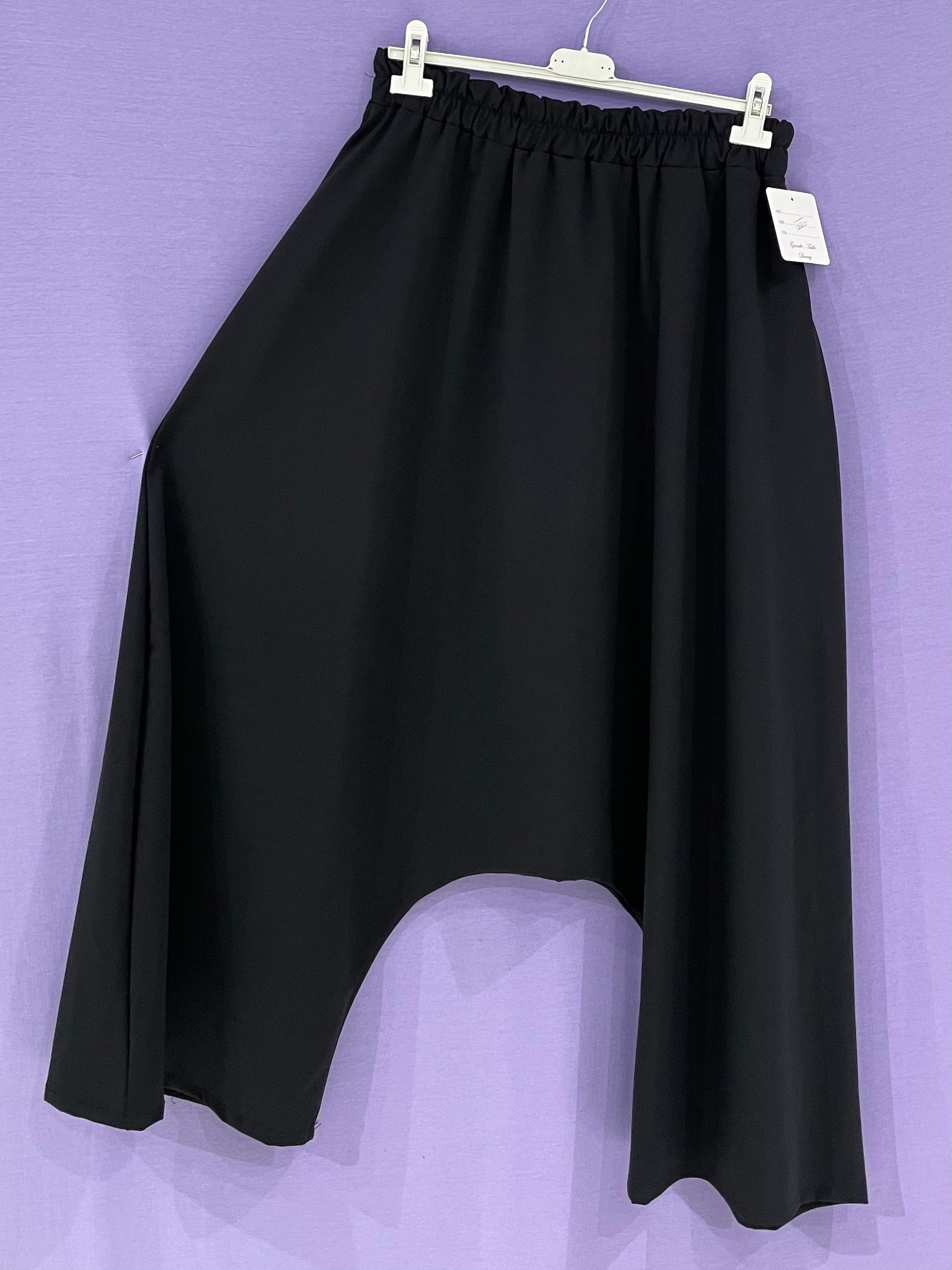 Pantalone in cotone cavallo basso curvy