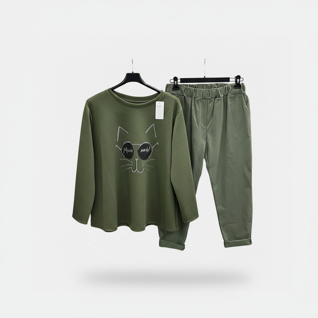 Completo felpa Miao e Jeansetto