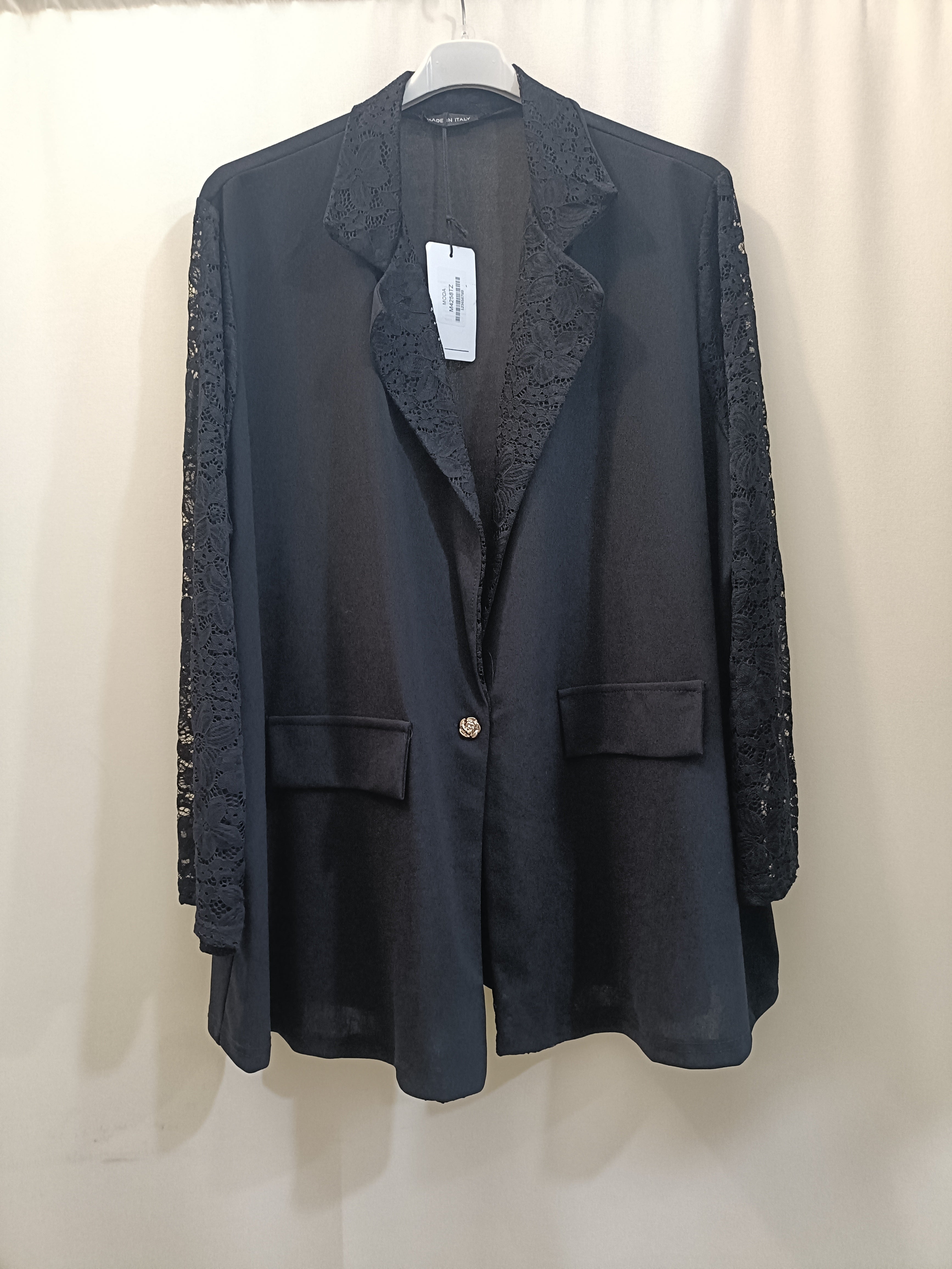 Giacca Oversize maniche in pizzo curvy vestibilità 3XL 5XL