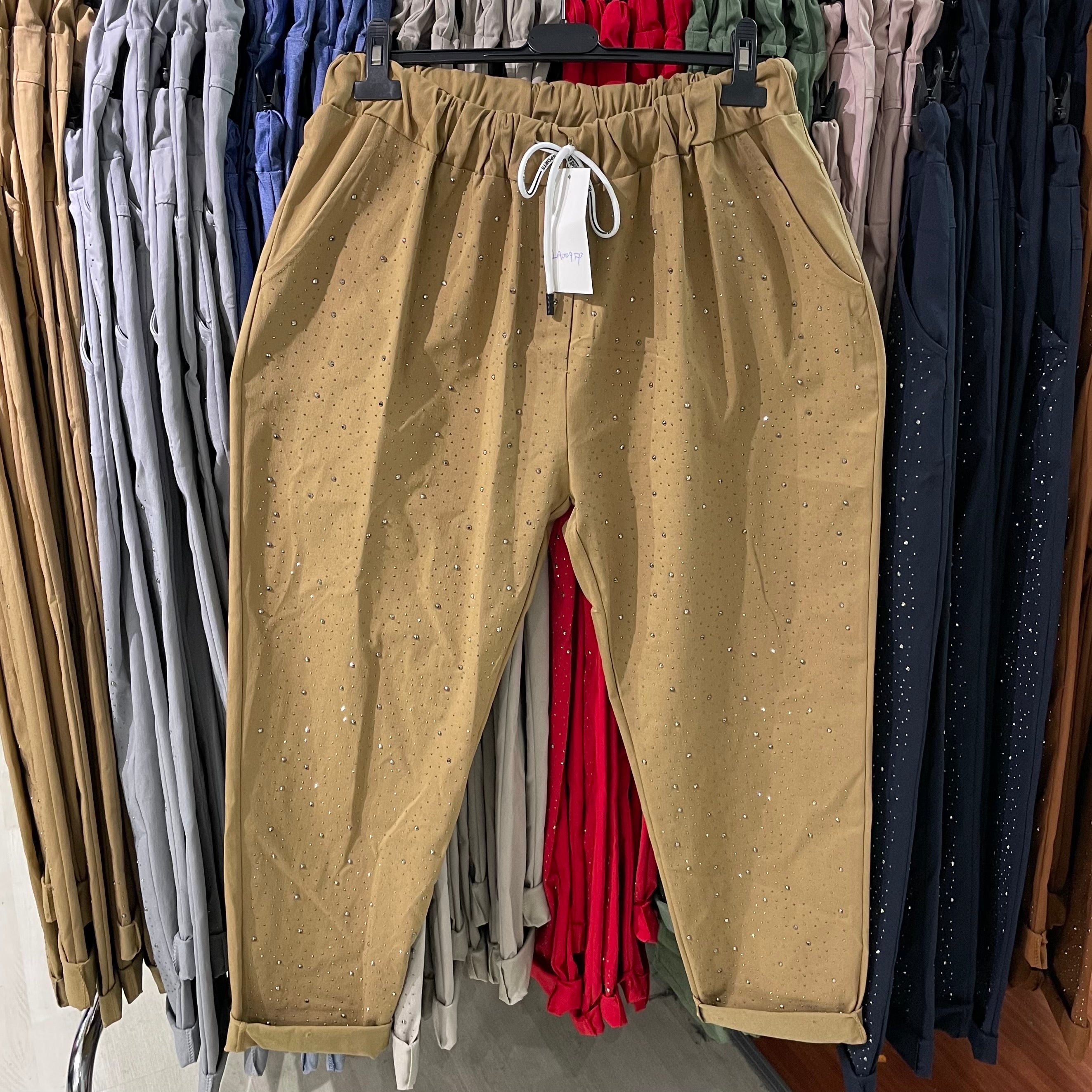 Jeansetto laccio strass curvy