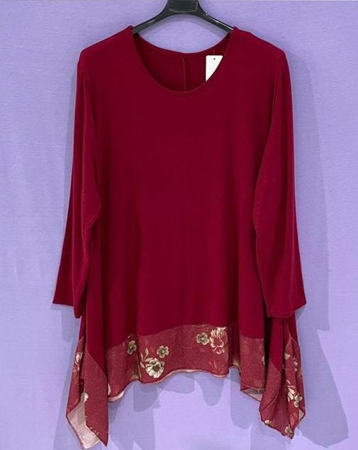 Maxi maglia fondo tulle curvy