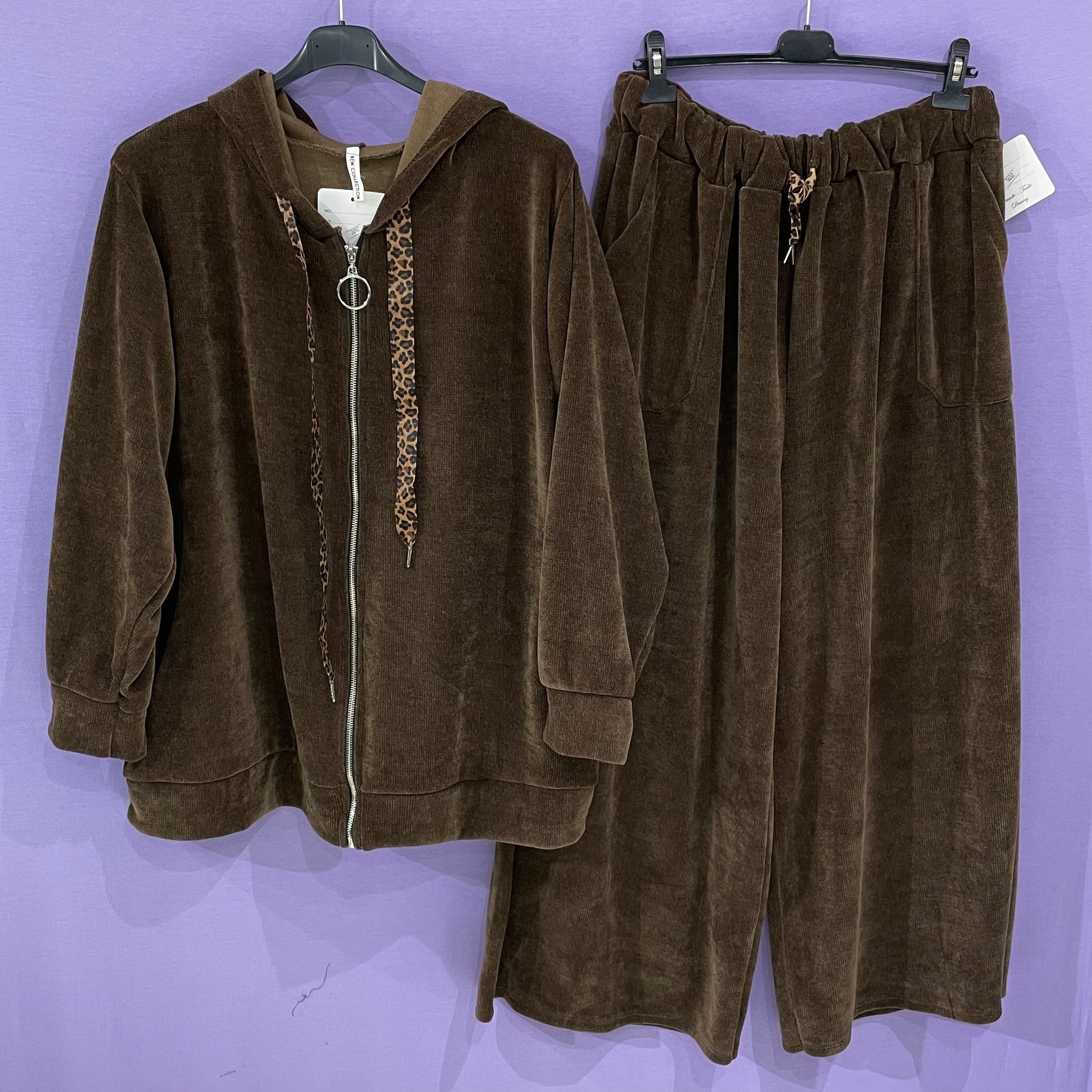 Maxi tuta dettagli animalier curvy
