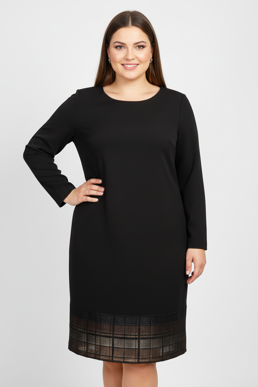 Abito invernale Donna Bella fondo cubi lurex zip retro